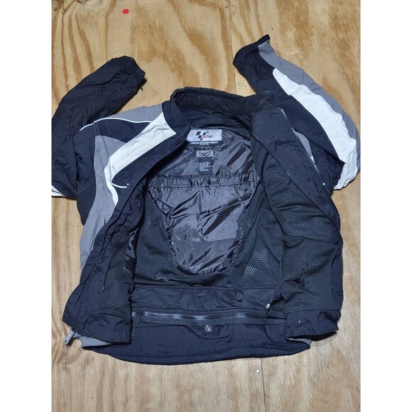 MotoGP Brand Textile Motorcycle Riding Jacket Gray ADULT S ZIP @U Rack - Picture 4 of 8